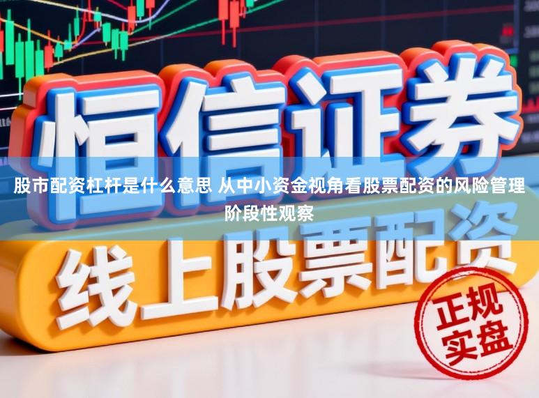 股市配资杠杆是什么意思 从中小资金视角看股票配资的风险管理阶段性观察