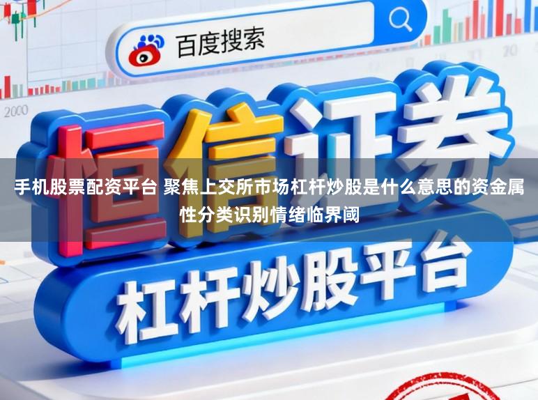 手机股票配资平台 聚焦上交所市场杠杆炒股是什么意思的资金属性分类识别情绪临界阈